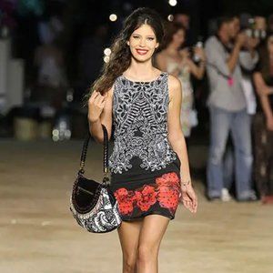 DESIGUAL formal dress Sz 36 eu ( S to M ) Sheath Sleeveless STAR DESIGNER PARTY